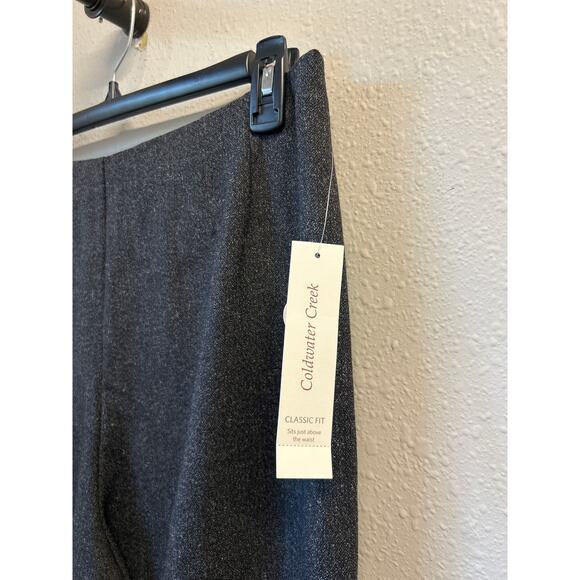 NWT Coldwater Creek Classic Holly Tweed size 14 Black Gray Dress Pant $79 MSRP - Picture 2 of 8